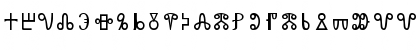 Old Moravian Glagolitic Regular Font