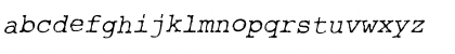 Rough_Typewriter Italic Font