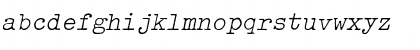 OldTypewriterLigObl Regular Font OldTypewriterLigObl Regular Font