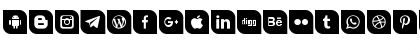 Icons Social Media 1 Regular Font