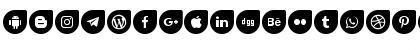 Icons Social Media 12 Regular Font