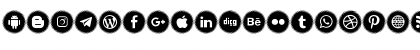 Icons Social Media 15 Regular Font