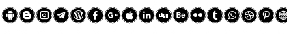 Icons Social Media 3 Regular Font