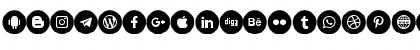 Icons Social Media 4 Regular Font