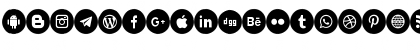 Icons Social Media 8 Regular Font