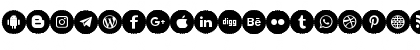 Icons Social Media 9 Regular Font