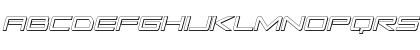 Sky Ridge 3D Condensed Italic Regular Font