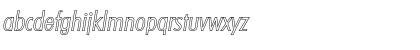 PeterBeckerCondOutline-Light Italic Font