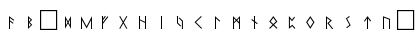 Pi Rho Runestones Normal Font