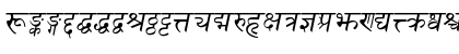 Sanskrit Italic Font