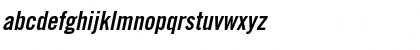 TradeGothic LT CondEighteen Bold Italic Font