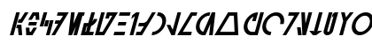 Aurebesh Cantina Bold Italic