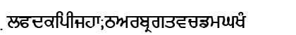 GurmukhiLys 010 Wide Normal