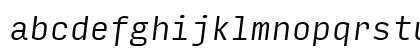 Input Mono Narrow Light Italic