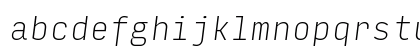 Input Mono Narrow Thin Italic