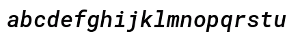 Roboto Mono Medium Italic