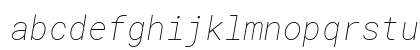 Roboto Mono Thin Italic