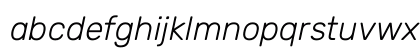 Rubik Light Italic