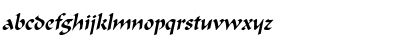 FlatBrushCondensed Italic Font