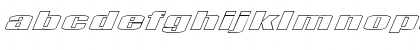 FZ BASIC 9 HOLLOW ITALIC Normal Font