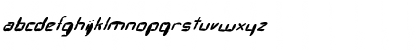 FZ DIGITAL 7 MANGLED ITALIC Normal Font