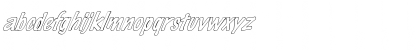 FZ HAND 14 HOLLOW ITALIC Normal Font