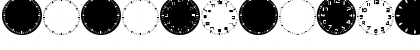 GA Clock Dial Round Regular Font GA Clock Dial Round Regular Font