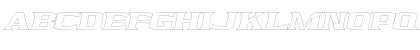 KingfreshCondensedOutline Italic Font