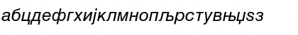 Macedonian Helv Italic Font