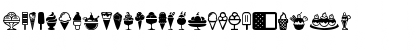 Ice Cream Icons Regular Font