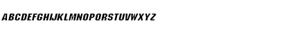 BlockWide Italic Font