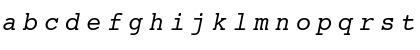 Courier SWA Italic Font Courier SWA Italic Font