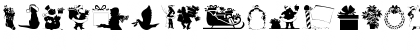 GE Christmas Silhouettes Regular Font GE Christmas Silhouettes Regular Font