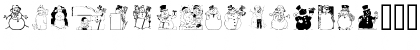 GE Snowmen Regular Font GE Snowmen Regular Font