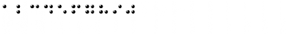 Braille 3D Regular Font Braille 3D Regular Font