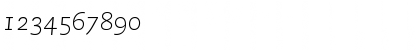 PMN Caecilia 46 Light Italic Oldstyle Figures Font