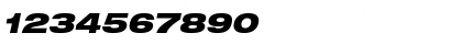 Helvetica Neue LT Pro 93 Black Extended Oblique Font