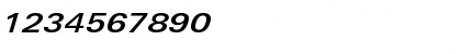 LinotypeUnivers ExtdMediumItalic Font