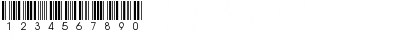Bar-Code 39 lesbar Regular Font