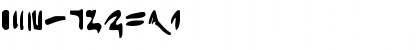 Hieratic Numerals Regular Font Hieratic Numerals Regular Font