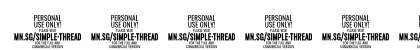 Simple Thread PERSONAL USE Regular
