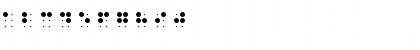 QBraille Regular Font QBraille Regular Font