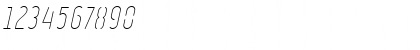 Ruler Stencil Thin Italic Font Ruler Stencil Thin Italic Font
