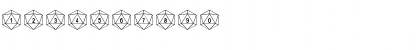 DPoly Twenty-Sider Regular Font DPoly Twenty-Sider Regular Font