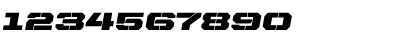 United Italic Ext Stencil Font