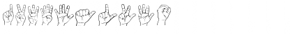Lengua De Senas Chilena Hef Regular Font