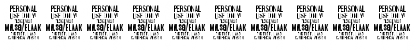 Blaak Thin PERSONAL USE Regular Font