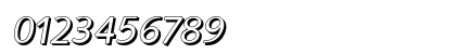 SaxonyDropShadow Italic