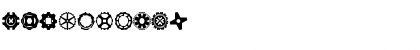 Gears Icons Regular Font