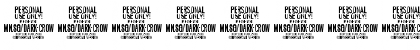 Dark Crow Italic PERSONAL USE Regular Font